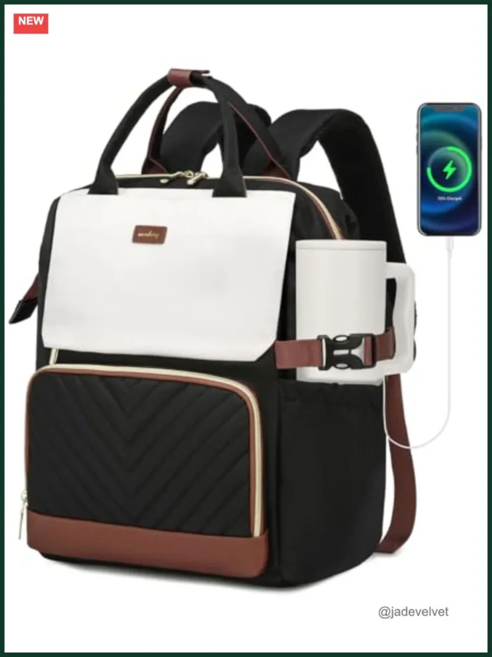 Large Capacity Laptop Backpack with USB Charging Port